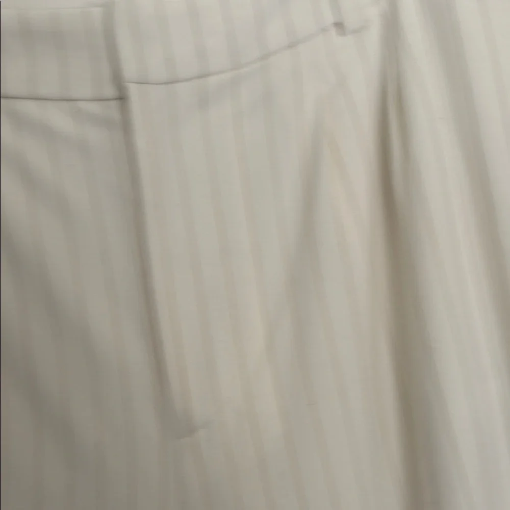 NWT Leith Women's Cream Pinstripe Wide-Leg Pants - Picture 3 of 8